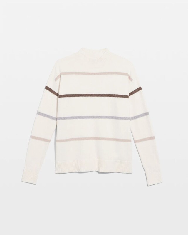 Sequined Stripe Pullover Sweater - image 5